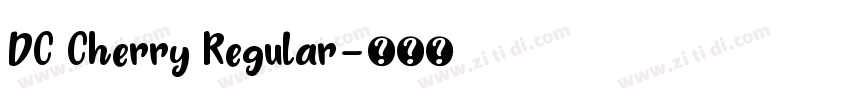 DC Cherry Regular字体转换